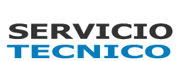Texto en negro y azul: "SERVICIO TECNICO".