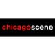 Logo with "chicagoscene" in red and white on a black background.