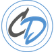 Logo mit stilisierten Buchstaben "C" und "D" in Grau und Blau, umgeben von zwei blauen Kreisen.
