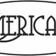 Scritta "L'AMERICANO" in un carattere elegante all'interno di un ovale nero.