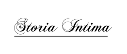 Texte stylisé "Storia Intima" avec une ligne en dessous.