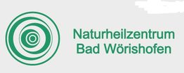 Logo des Naturheilzentrums Bad Wörishofen mit grünen Kreisen auf grauem Hintergrund.