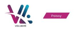 Logo Vita Liberté avec inscription "Poissy" à droite.
