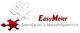 Logo mit roten und weißen Puzzleteilen, Text: "EasyMeier Sekretariat & Marketingservice".