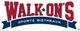 Logo of Walk-On's Sports Bistreaux in red and blue with a star in the word "On's".