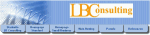 LBC Consulting Logo mit Menüpunkten: IT-Beratung, Trainingskurse, Web-Hosting, Verkauf, Referenzen.