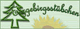 Zeichnung eines grünen Baums und einer gelben Sonne mit dem Wort „Erholungsstübchen“.