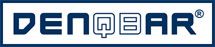 Logo mit dem Text "DENQBAR" in blauer Schrift auf weißem Hintergrund.