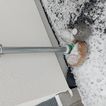 Noppenfolie ganz buckelig abgeschnitten und zum Teil gar nicht