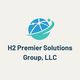 Logo of H2 Premier Solutions Group, LLC with a stylized globe and swoosh design.