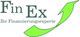 Logo von Fin Ex mit dem Slogan „Ihr Finanzierungsexperte“ und einem grünen Pfeil.
