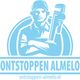 Logo van Ontstoppen Almelo: afbeelding van een loodgieter met een moersleutel.