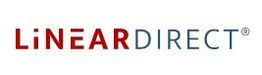 Logo mit dem Text "LINEAR DIRECT", wobei "LINEAR" rot und "DIRECT" blau gefärbt ist.