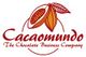 Logo von Cacaomundo mit Kakaobohne und Text "The Chocolate Business Company".
