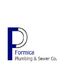 Logo of Formica Plumbing & Sewer Co. with a stylized "P" and company name beneath.