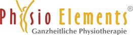 Logo mit Schriftzug "Physio Elements - Ganzheitliche Physiotherapie".