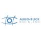 Logo von Augenblick Rheinland: stilisiertes Auge neben dem Schriftzug "Augenblick Rheinland".