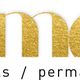 Gouden tekst "ms more!" met daaronder "beauty / nails / permanent makeup" in zwart.