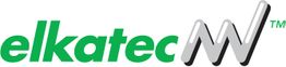 Logo mit dem Text „elkatec“ in Grün und stilisiertem "N" in Grau. Markenzeichen rechts oben.