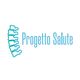 Logo con spina dorsale stilizzata e testo "Progetto Salute" in azzurro su sfondo bianco.
