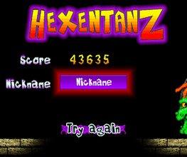 InGame Screen des Flashgames Hexentanz