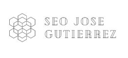 Logotipo con cubos entrelazados y texto: "SEO Jose Gutierrez".