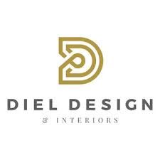 Logo of Diel Design & Interiors with a stylized golden "D" above the name.