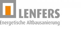 Logo von Lenfers für energetische Altbausanierung mit einem stilisierten Haus.