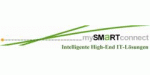 Logo mit grünen Linien und Text: "mySMARTconnect - Intelligente High-End IT-Lösungen".