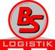 BS-Logistik-Logo, rote Buchstaben auf grauem Kreis.