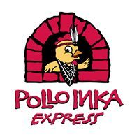 Chicken logo for Pollo Inka Express with feathers and brick oven design.