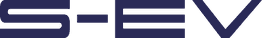 Logo mit Buchstaben "S-EV" in dunkler Schrift auf transparentem Hintergrund.