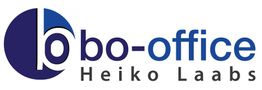 Logo von bo-office Heiko Laabs in Blau und Grau.