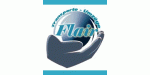 Logo: Hand hält eine Weltkugel mit dem Wort "Flair", Text "Ferienhäuser - Immobilien".