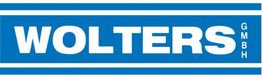 Blaues Firmenlogo mit weißem Text "WOLTERS GmbH".