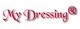 Texte "My Dressing" en rose avec un symbole de marque déposée à droite.