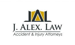 Logo for J. Alex. Law, specializing in accident and injury attorneys.