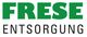 Logo mit Text "Frese Entsorgung" in Grün und Schwarz.