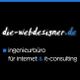 Schwarzer Hintergrund mit Text: die-webdesigner.de, Ingenieurbüro für Internet & IT-Consulting.