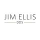 "Logo with text: Jim Ellis DDS, featuring thin lines above and below the DDS."