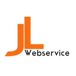 Orange JL-Logo mit schwarzem Text "Webservice" darunter auf weißem Hintergrund.
