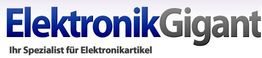 Logo mit dem Text: "Elektronik Gigant - Ihr Spezialist für Elektronikartikel".
