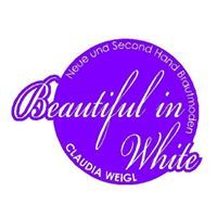 Lila Kreis-Logo: "Beautiful in White" mit Claudia Weigl, Second Hand Brautmoden.