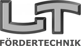 Logo mit den Buchstaben LT über dem Wort "Fördertechnik" in Grau.
