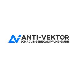 Logo mit blauem AV-Design und schwarzem Text: "ANTI-VEKTOR Schädlingsbekämpfung GmbH".
