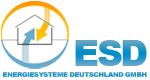 Logo der ESD mit Haus und Pfeilen, Text: "Energiesysteme Deutschland GmbH".