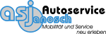 Logo mit Schriftzug "ASJ Autoservice Janosch, Mobilität und Service neu erleben".