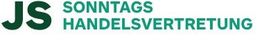 Logo mit grünem Text: "JS Sonntags Handelsvertretung" auf weißem Hintergrund.