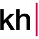 Schwarze Buchstaben "kh" mit rotem vertikalem Strich rechts auf weißem Hintergrund.