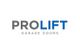 ProLift Garage Doors logo with "PRO" in gray and "LIFT" in blue, above "GARAGE DOORS" in gray.